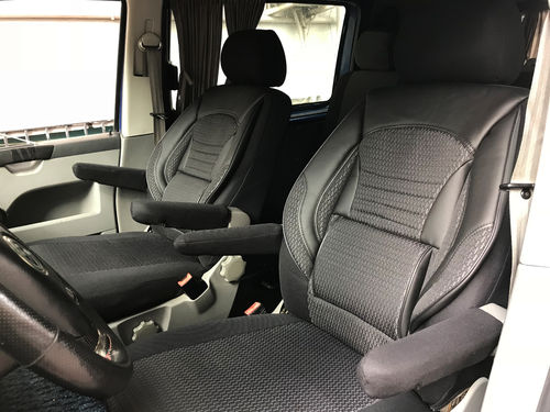 Sitzbezüge Schonbezüge VW T6.1 Multivan für zwei Einzelsitze T41
